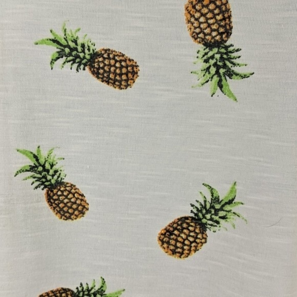 Miken Pineapple Swimsuit Cover-Up Dress White Juniors Size Small NEW - Picture 6 of 9